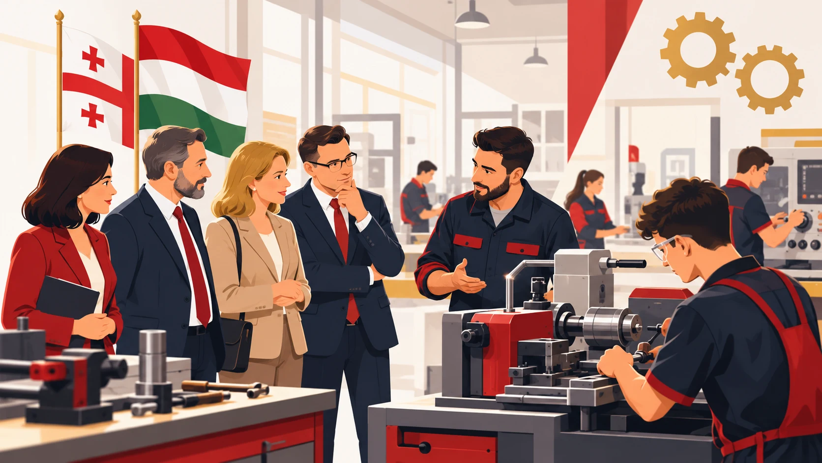 უნგრეთის დელეგაციის ვიზიტი კოლეჯში
